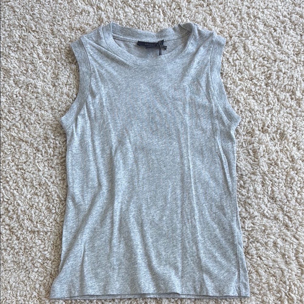 Gray All Saints Sleeveless Top